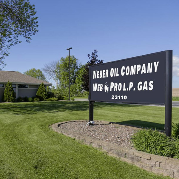 weber oil company sign